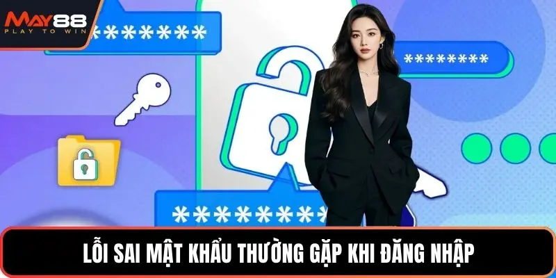 Lỗi sai mật khẩu thường gặp khi đăng nhập